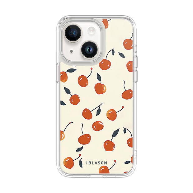 iPhone 15 Plus Halo MagSafe Cute Phone Case - Sweet Cherries