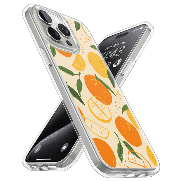 iPhone 15 Pro Max Halo MagSafe Cute Phone Case - Oranges & Lemons