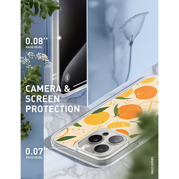 iPhone 15 Pro Max Halo MagSafe Cute Phone Case - Oranges & Lemons