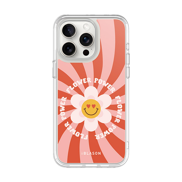 iPhone 15 Pro Max Halo MagSafe Cute Phone Case - Retro Flower Power