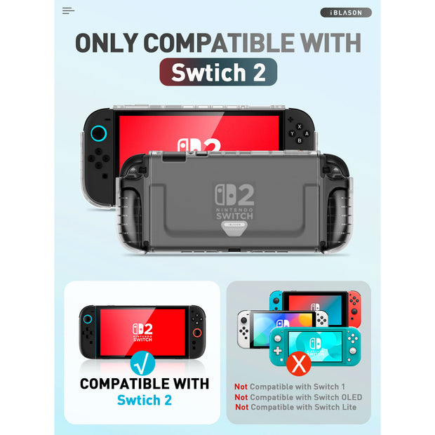 Switch 2 Transparent Shell Nintendo Switch 2 | Clear| i-Blason