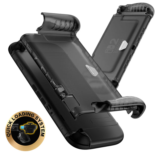 Nintendo Switch 2 Clear Case-Frost Black