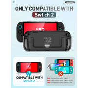 Nintendo Switch 2 Clear Case-Frost Black