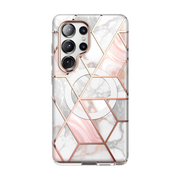 Galaxy S25 Ultra Cosmo Cute Case -Marble Pink
