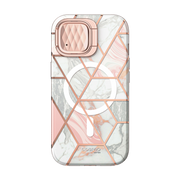 iPhone 15 Cosmo Mag Case - Marble Pink