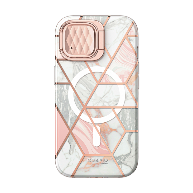 iPhone 15 Cosmo Mag Case(open box) - Marble Pink