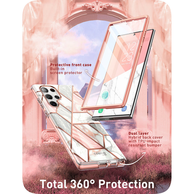 Galaxy S23 Ultra Cosmo Case (Open-Box)- Marble Pink