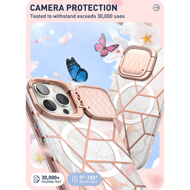 iPhone 15 Pro Cosmo Mag Case(open box) - Marble Pink