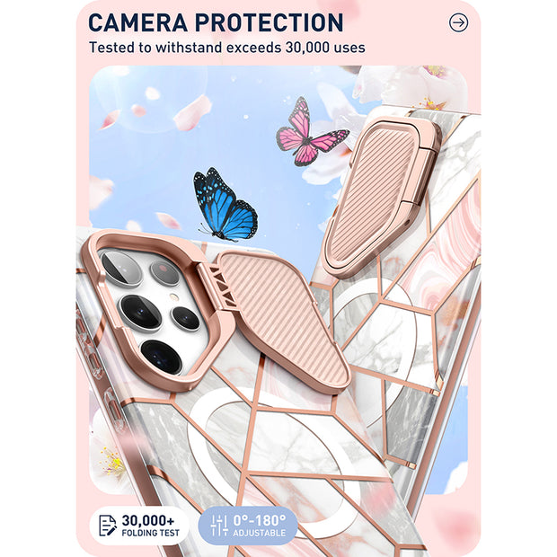 Galaxy S24 Ultra Cosmo Cute Case -Marble Pink