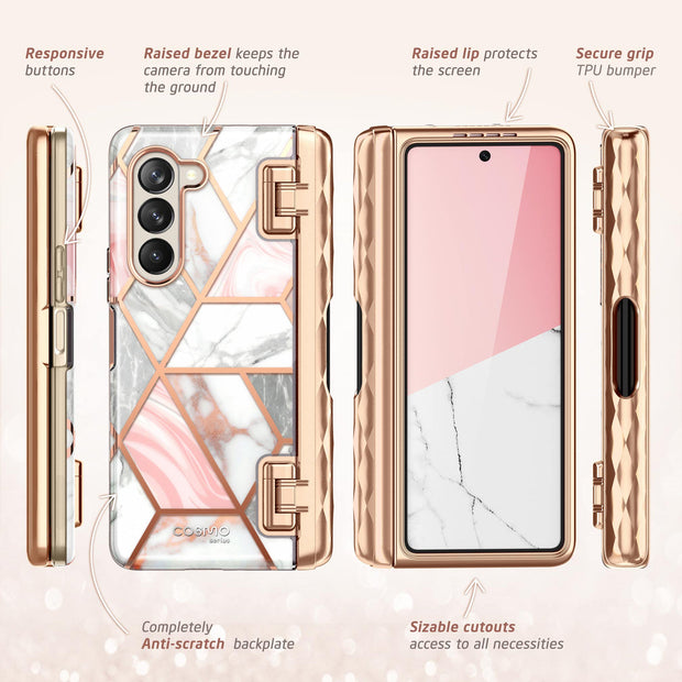 Galaxy Z Fold5 Cosmo Pro (Open-Box)- Marble Pink