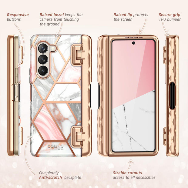 Galaxy Z Fold5 Cosmo Pro - Marble Pink