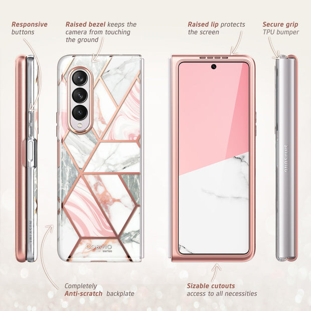 Galaxy Z Fold3 Cosmo(Open-Box) - Marble Pink