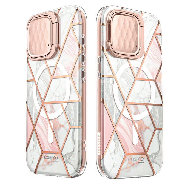 iPhone 15 Pro Max Cosmo Mag Case - Marble Pink