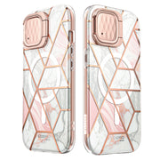 iPhone 15 Cosmo Mag Case - Marble Pink