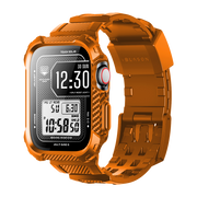 Apple Watch 45mm Armorbox Case with Tempered Glass Screen Protectors - Orange