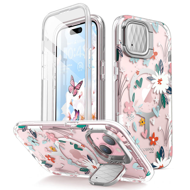 iPhone 14 Cosmo Mag Case - Flower