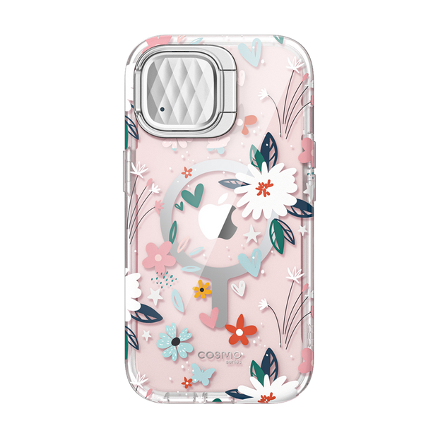 iPhone 15 Cosmo Mag Case - Flower