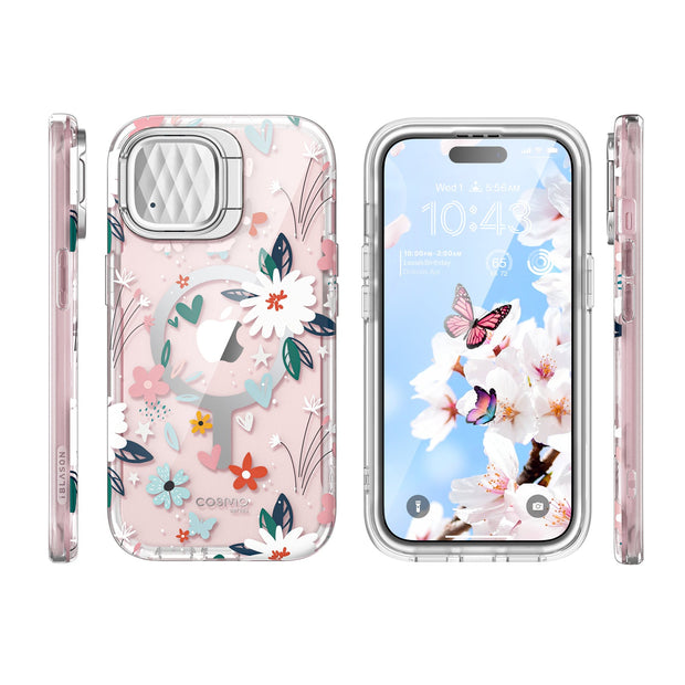 iPhone 14 Cosmo Mag Case - Flower