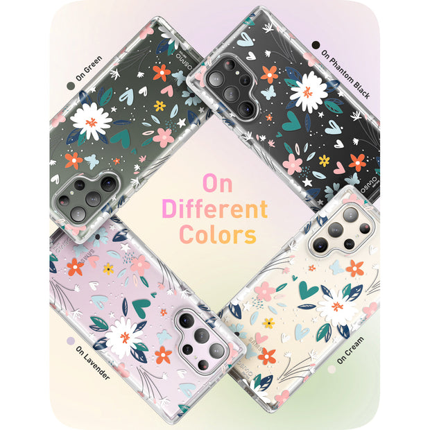 Galaxy S23 Ultra Cosmo Case(Open-Box) -Flowers/Hearts