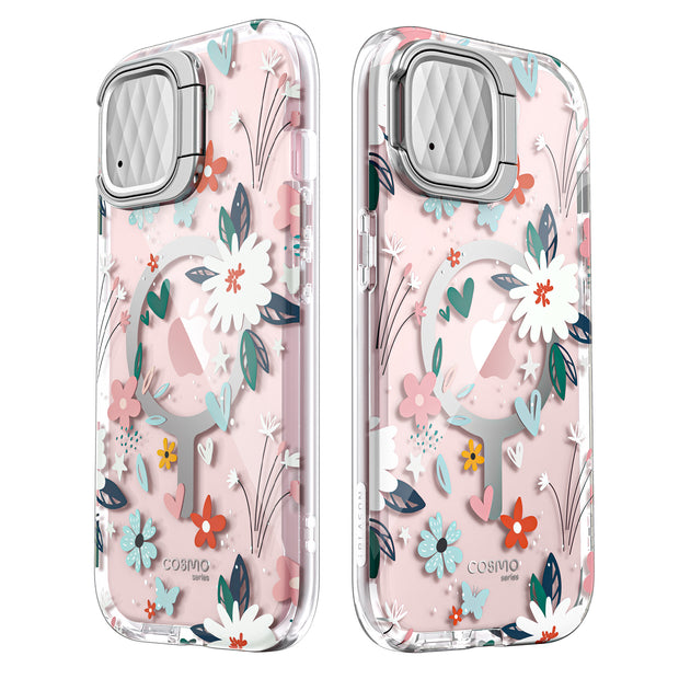 iPhone 15 Cosmo Mag Case(open box) - Flower