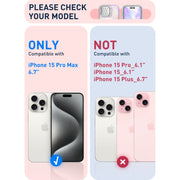 iPhone 15 Pro Max Cosmo Mag Case(open box) - Pink Laser