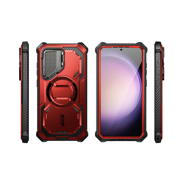 Galaxy S24 Armorbox Protective Phone Case(open box) - Metallic Red