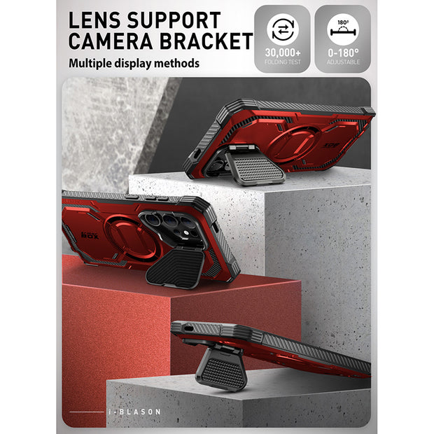 Galaxy S24 Ultra Armorbox Protective Phone Case - Metallic Red