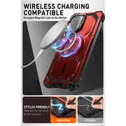 Galaxy S24 Ultra Armorbox Protective Phone Case - Metallic Red