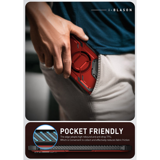 Galaxy S24 Armorbox Protective Phone Case(open box) - Metallic Red