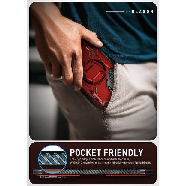Galaxy S24 Ultra Armorbox Protective Phone Case - Metallic Red