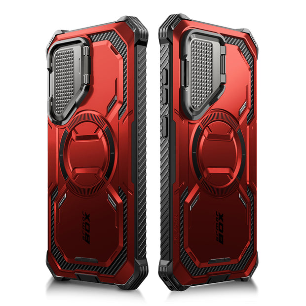 Galaxy S24 Armorbox Protective Phone Case(open box) - Metallic Red