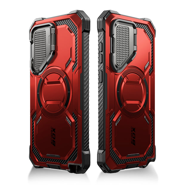 Galaxy S24 Ultra Armorbox Protective Phone Case - Metallic Red