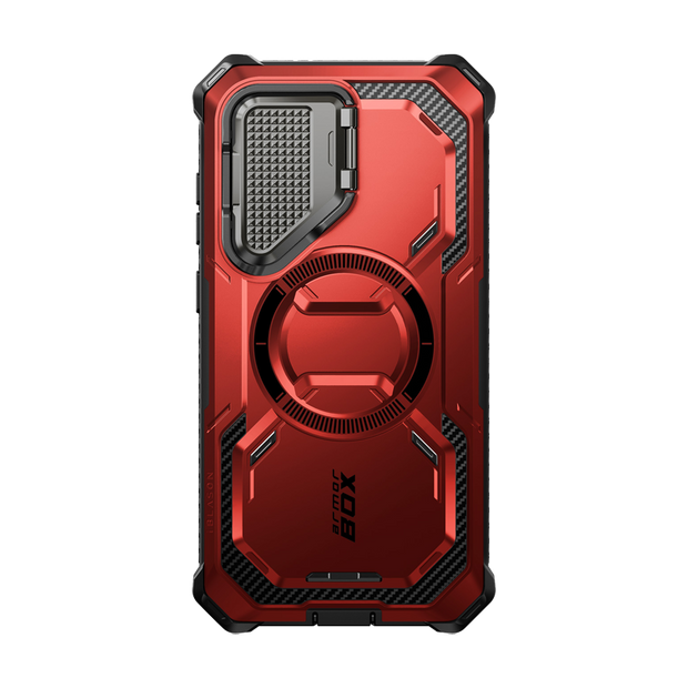 Galaxy S24 Armorbox Protective Phone Case(open box) - Metallic Red