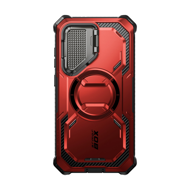 Galaxy S24 Armorbox Protective Phone Case - Metallic Red