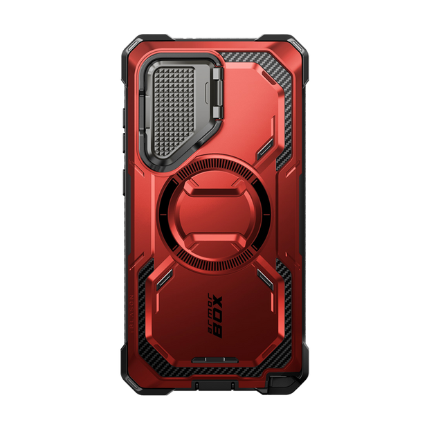 Galaxy S24 Ultra Armorbox Protective Phone Case - Metallic Red