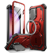 Galaxy S24 Armorbox Protective Phone Case - Metallic Red