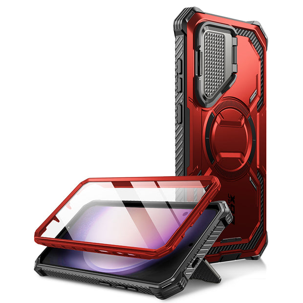 Galaxy S24 Armorbox Protective Phone Case - Metallic Red