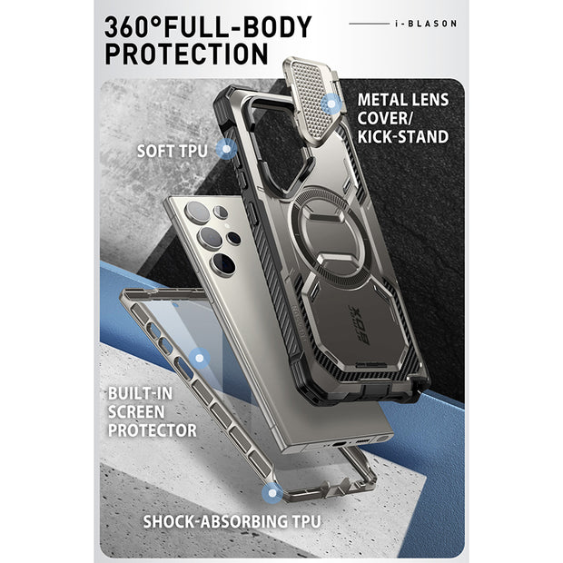 Galaxy S24 Ultra Armorbox Protective Phone Case - Titan Gray