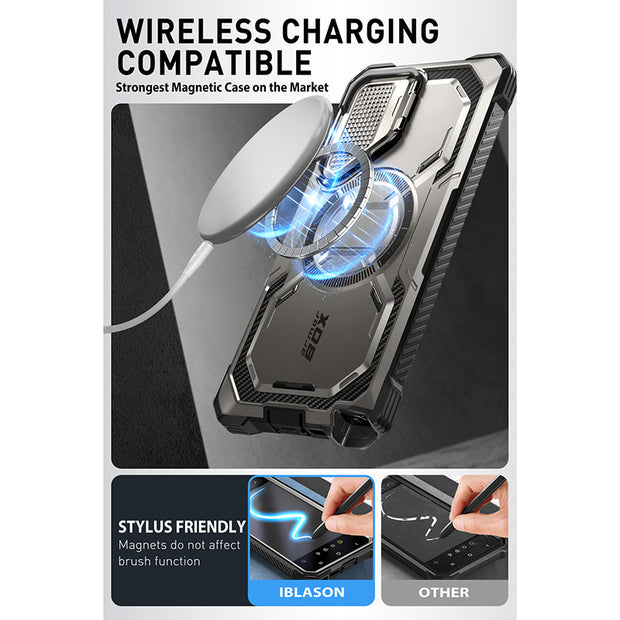 Galaxy S24 Ultra Armorbox Protective Phone Case - Titan Gray