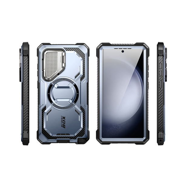 Galaxy S24 Ultra Armorbox Protective Phone Case(open box) - Metallic Blue