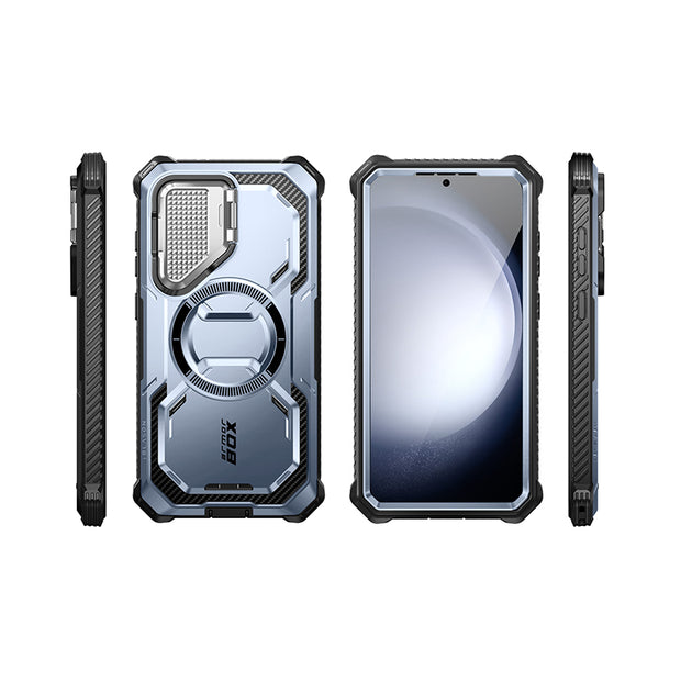 Galaxy S24 Armorbox Protective Phone Case(open box) - Metallic Blue