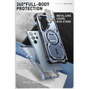 Galaxy S24 Ultra Armorbox Protective Phone Case(open box) - Metallic Blue