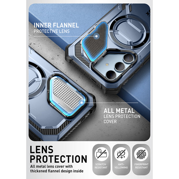Galaxy S24 Armorbox Protective Phone Case(open box) - Metallic Blue