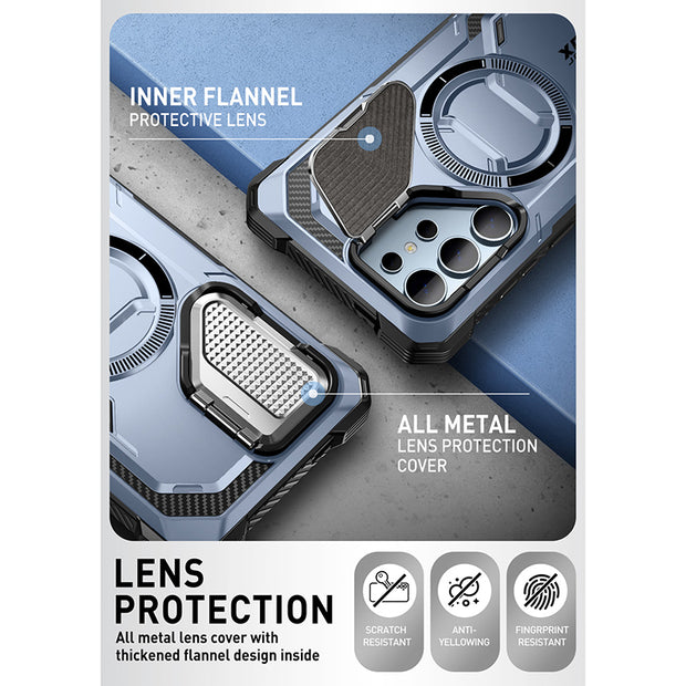 Galaxy S24 Ultra Armorbox Protective Phone Case(open box) - Metallic Blue