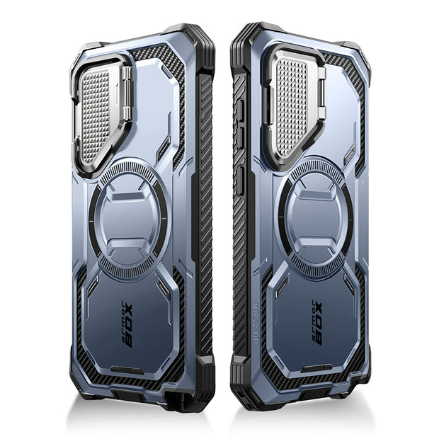 Galaxy S24 Ultra Armorbox Protective Phone Case(open box) - Metallic Blue