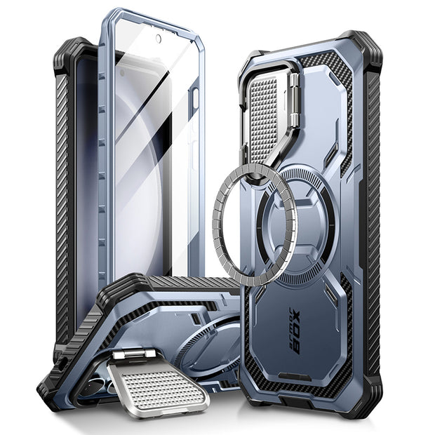Galaxy S24 Armorbox Protective Phone Case - Metallic Blue