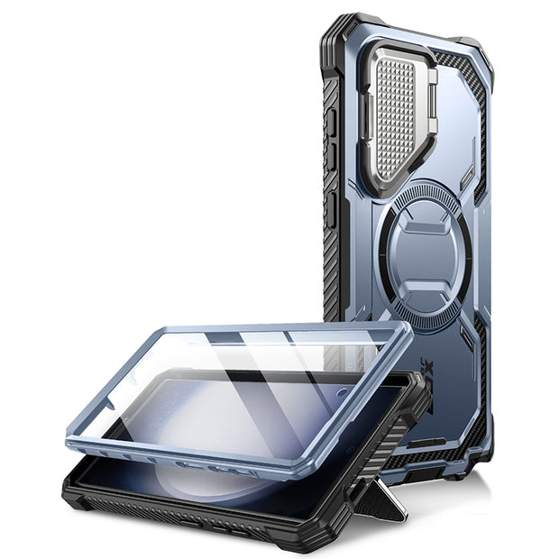 Galaxy S24 Ultra Armorbox Protective Phone Case(open box) - Metallic Blue