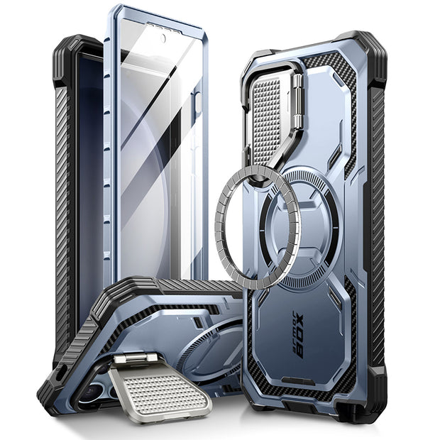 Galaxy S24 Ultra Armorbox Protective Phone Case(open box) - Metallic Blue