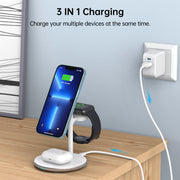 3-in-1 MagSafe Charging Station-White