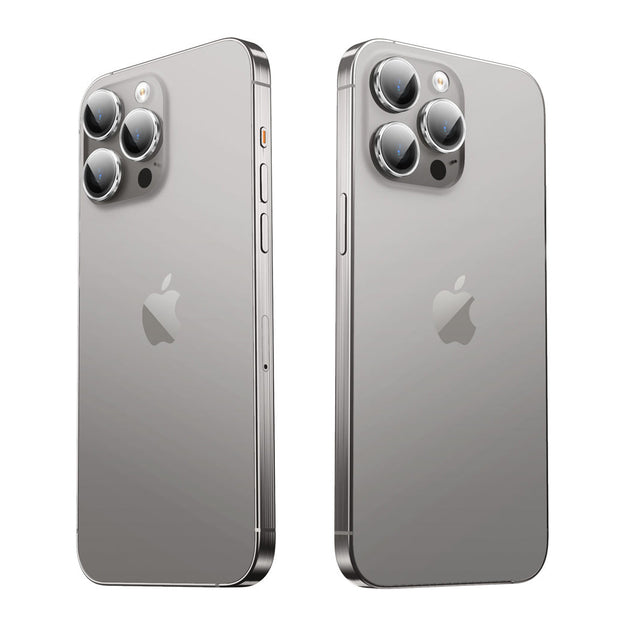 Tempered Glass Camera Lens Protector for iPhone 15 Pro Max-Silver
